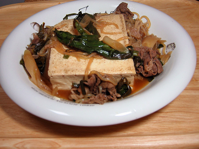 単身赴任の料理　肉豆腐